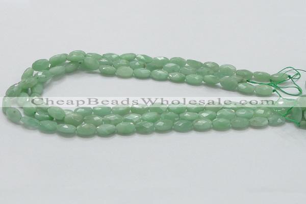 CBJ28 15.5 inches 8*12mm faceted oval jade beads wholesale