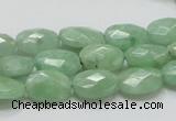 CBJ29 15.5 inches 10*14mm faceted oval jade beads wholesale