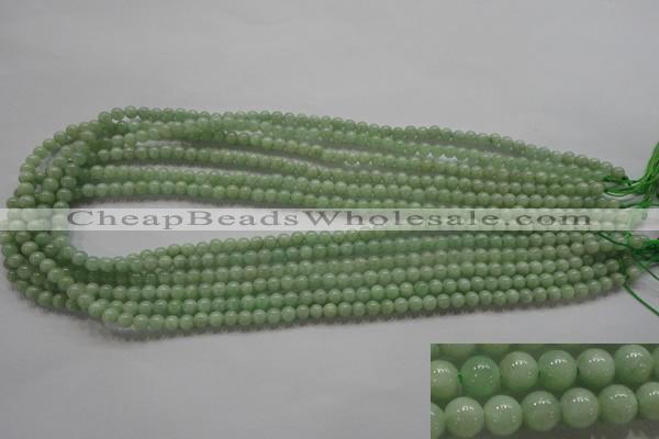 CBJ307 15.5 inches 4mm round A grade natural jade beads