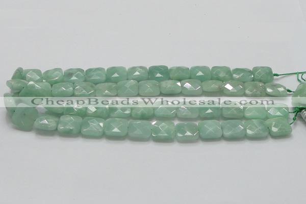 CBJ33 15.5 inches 15*15mm faceted square jade beads wholesale