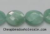 CBJ38 15.5 inches 20mm faceted flat round jade beads wholesale