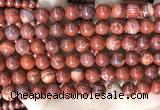 CBJ391 15.5 inches 8mm round brecciated jasper beads wholesale