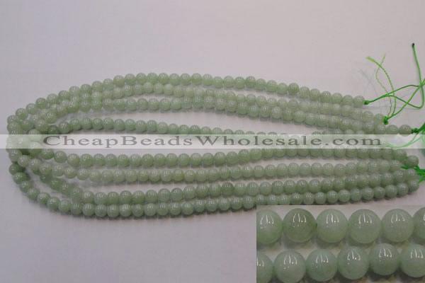 CBJ401 15.5 inches 6mm round natural jade beads wholesale