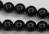 CBJ554 15.5 inches 10mm round Russian black jade beads wholesale