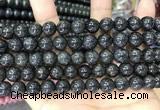 CBJ560 15.5 inches 10mm round black jade beads wholesale