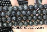 CBJ561 15.5 inches 12mm round black jade beads wholesale