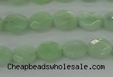 CBJ68 15.5 inches 7*9mm faceted oval jade gemstone beads