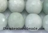 CBJ683 15 inches 10mm faceted round jade gemstone beads