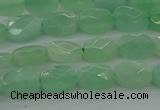 CBJ69 15.5 inches 6*8mm faceted rectangle jade gemstone beads