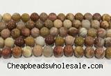 CBJ744 15.5 inches 12mm round petrified wood jade gemstone beads wholesale