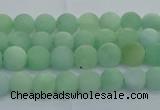 CBJ80 15.5 inches 4mm round matte jade gemstone beads wholesale