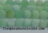 CBJ81 15.5 inches 6mm round matte jade gemstone beads wholesale