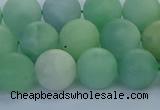 CBJ83 15.5 inches 10mm round matte jade gemstone beads wholesale