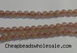 CBQ01 15.5 inches 4mm round strawberry quartz beads wholesale