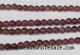 CBQ200 15.5 inches 4mm round strawberry quartz beads wholesale