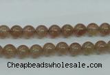 CBQ201 15.5 inches 6mm round strawberry quartz beads wholesale