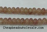 CBQ220 15.5 inches 5*8mm rondelle strawberry quartz beads