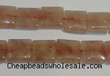 CBQ29 15.5 inches 12*12mm square strawberry quartz beads wholesale