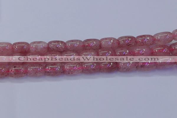 CBQ449 15.5 inches 13*18mm drum strawberry quartz beads