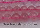 CBQ482 15.5 inches 8mm round strawberry quartz beads wholesale