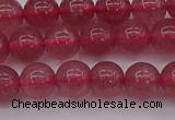 CBQ487 15.5 inches 8mm round strawberry quartz beads wholesale