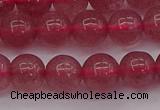 CBQ488 15.5 inches 10mm round strawberry quartz beads wholesale