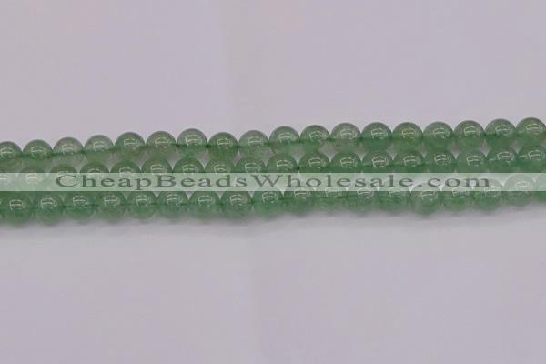 CBQ492 15.5 inches 8mm round green strawberry quartz beads