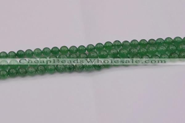 CBQ496 15.5 inches 6mm round green strawberry quartz beads