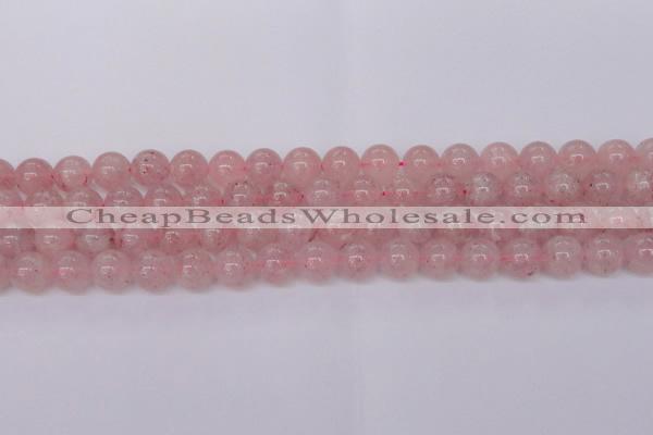 CBQ609 15.5 inches 12mm round natural strawberry quartz beads