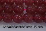 CBQ622 15.5 inches 8mm round strawberry quartz beads wholesale