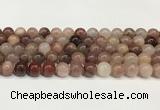 CBQ731 15.5 inches 10mm round strawberry quartz beads wholesale