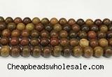 CBQ738 15.5 inches 10mm round red moss agate beads wholesale