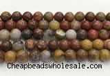 CBQ743 15.5 inches 12mm round red moss agate gemstone beads wholesale