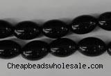 CBS202 15.5 inches 10*14mm rice blackstone beads wholesale