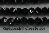 CBS528 15.5 inches 2.5*4mm lantern-shaped natural black spinel beads