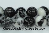 CBW104 15.5 inches 12mm round black & white jasper beads