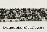 CBW170 15.5 inches 4mm round black & white jasper gemstone beads wholesale