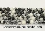 CBW174 15.5 inches 12mm round black & white jasper gemstone beads wholesale