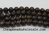 CBZ100 15.5 inches 4mm round bronzite gemstone beads