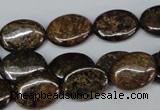 CBZ218 15.5 inches 12*16mm oval bronzite gemstone beads