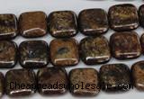 CBZ226 15.5 inches 12*12mm square bronzite gemstone beads