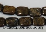 CBZ236 15.5 inches 12*16mm rectangle bronzite gemstone beads