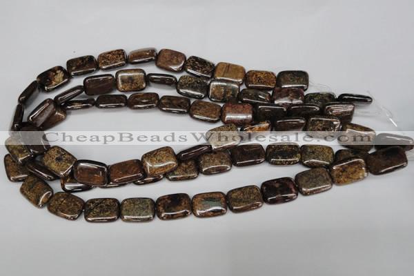 CBZ237 15.5 inches 13*18mm rectangle bronzite gemstone beads