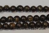 CBZ252 15.5 inches 3mm round bronzite gemstone beads wholesale