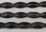 CBZ405 15.5 inches 8*16mm rice bronzite gemstone beads