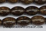 CBZ409 15.5 inches 13*18mm rice bronzite gemstone beads