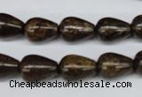 CBZ412 15.5 inches 10*14mm teardrop bronzite gemstone beads