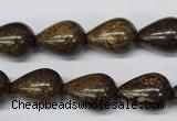 CBZ413 15.5 inches 12*16mm teardrop bronzite gemstone beads