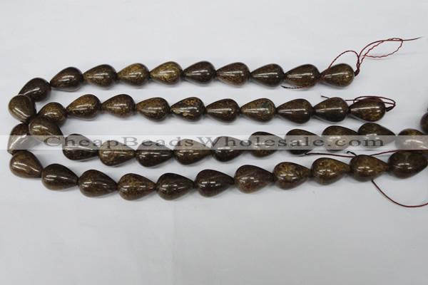 CBZ414 15.5 inches 13*18mm teardrop bronzite gemstone beads