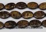 CBZ436 15.5 inches 10*14mm faceted oval bronzite gemstone beads